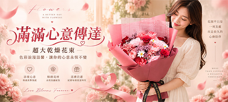 超大乾燥花束