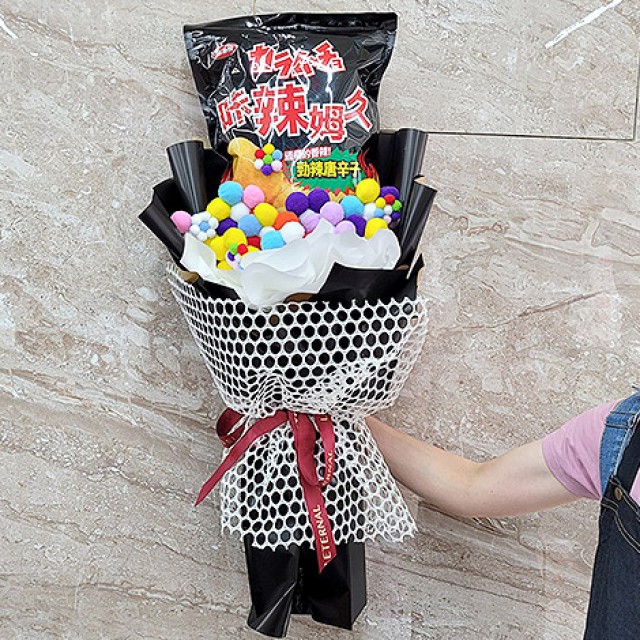 創意花束大型零食包裝花束 心願網路花店