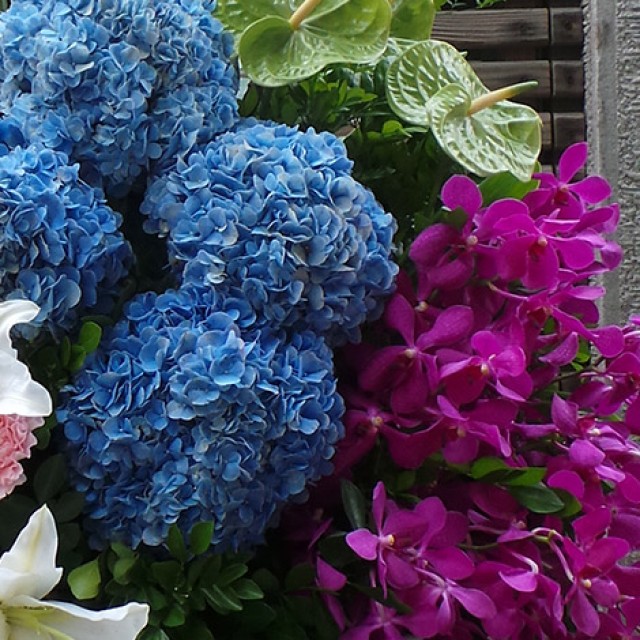 結婚禮物結婚賀詞百合花籃婚禮佈置 心願網路花店