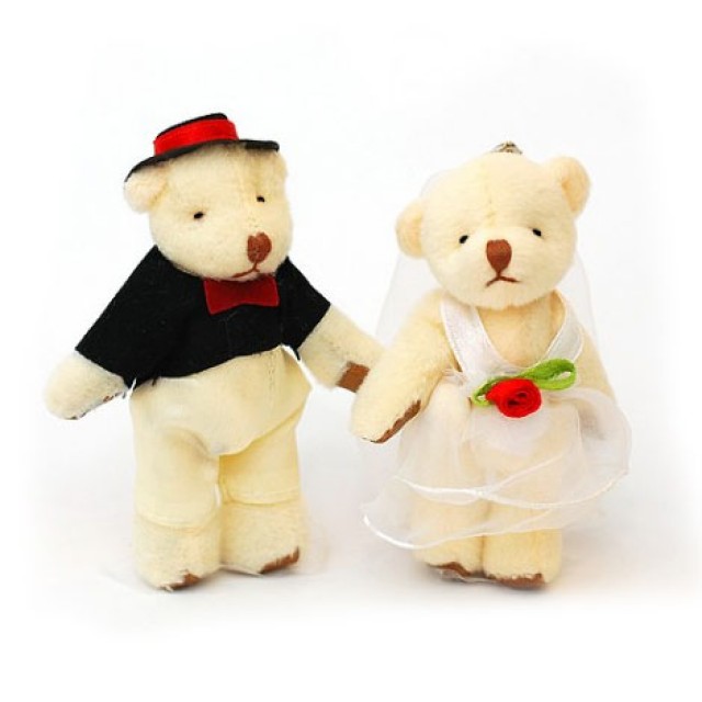 婚宴情境佈置首選 花嫁結婚小熊