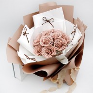 芭蕾風蘇醒玫瑰香皂花花束 情人節禮物、花束、甦醒玫瑰香皂花