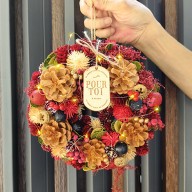 莓好聖誕花圈 冬日暖烘烘的祝福