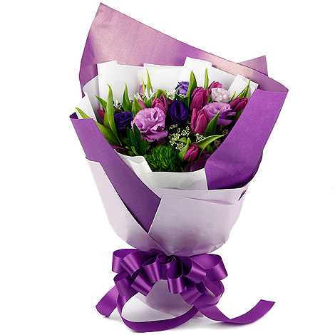 網路花店台北鬱金香花束情人節禮物推薦您 心願網路花店