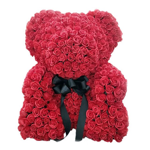 驚喜送什麼好 客製玫瑰花泰迪熊 泰迪熊 生日禮物 生日禮物送什麼好 