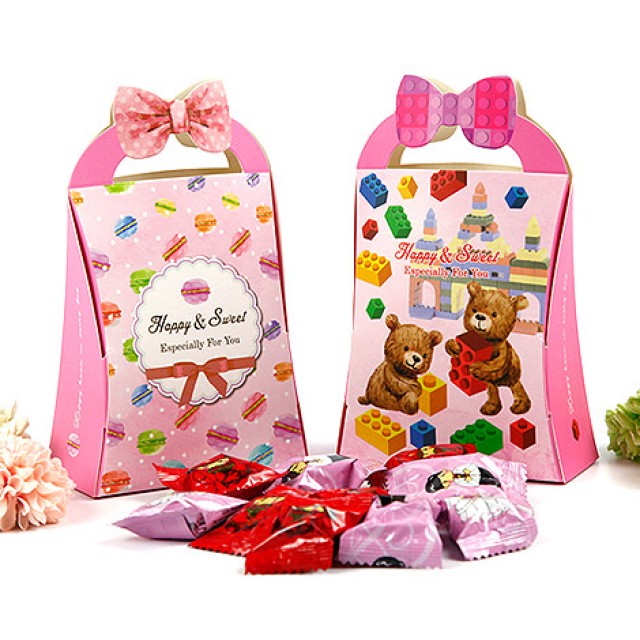 獨家設計 DIY甜蜜萌趣喜糖盒 小禮物包裝盒 送客禮 包裝盒 創意喜糖 