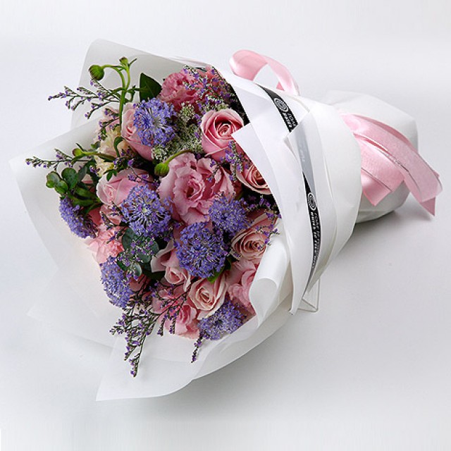 女生情人節禮物推薦 驚喜連連粉玫瑰花束 情人節要送什麼禮物 生日禮物 告白花束 