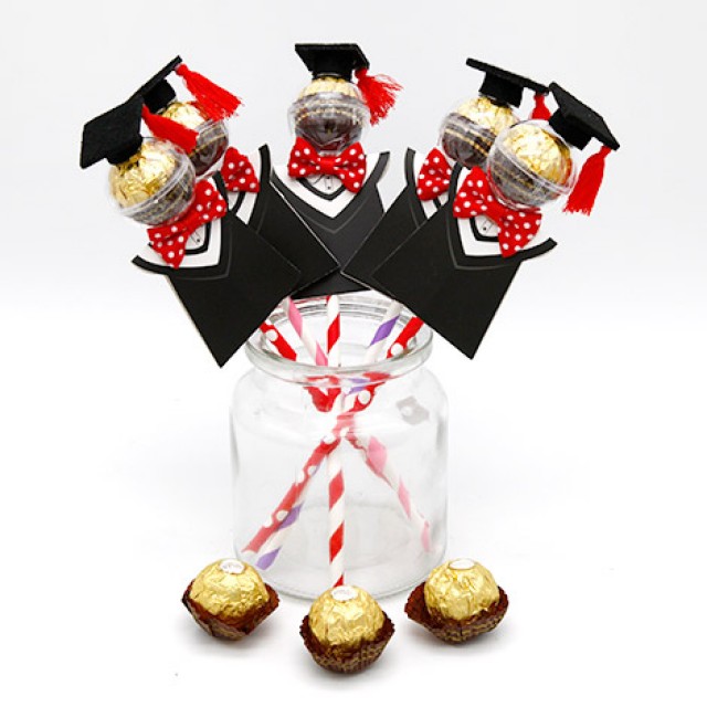 畢業送禮物 學士帽金莎巧克力(10支) 金莎巧克力 畢業送禮物 