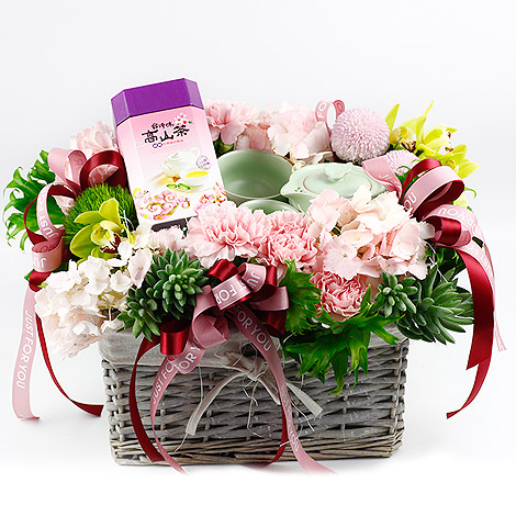 網路訂花 茗香花藝設計 茶葉包裝花禮 創意禮物 茶葉包裝 花藝設計 花禮 網路訂花 訂花 