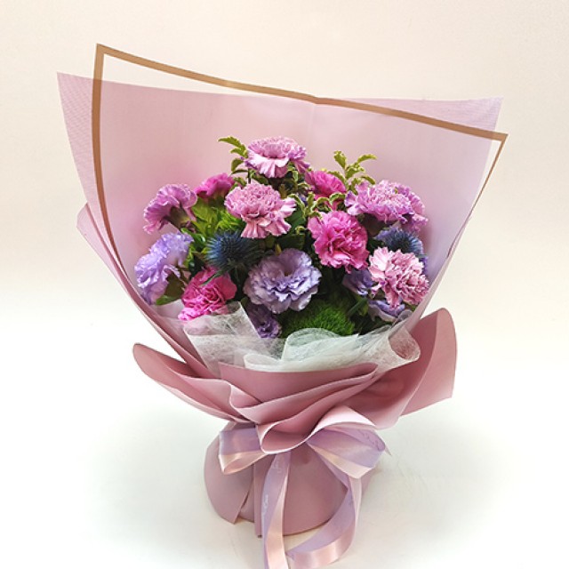紫韻感恩康乃馨花束 母親節給媽咪愛的驚喜 母親節花束 母親節 
